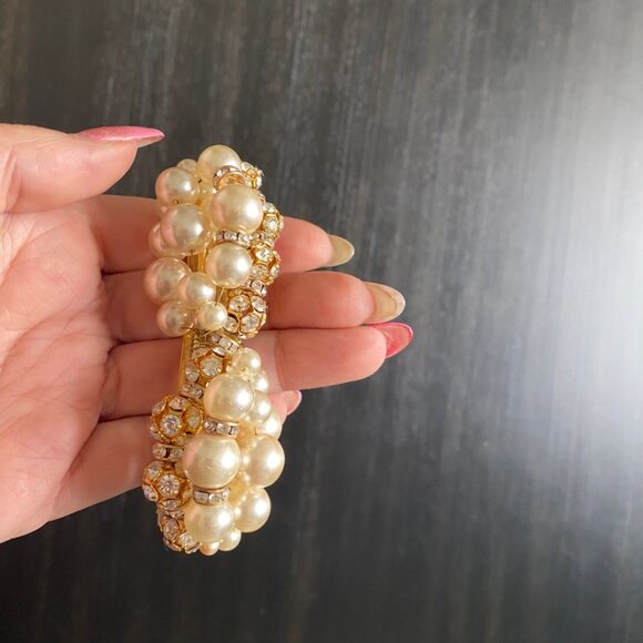 Pearl & Crystal Hair Clip
